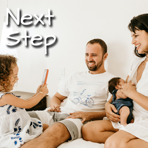 Next Step, four family members enjoy family time together