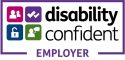 Disability Confident Employer Badge, Showing Level 2 in Disability Confidence